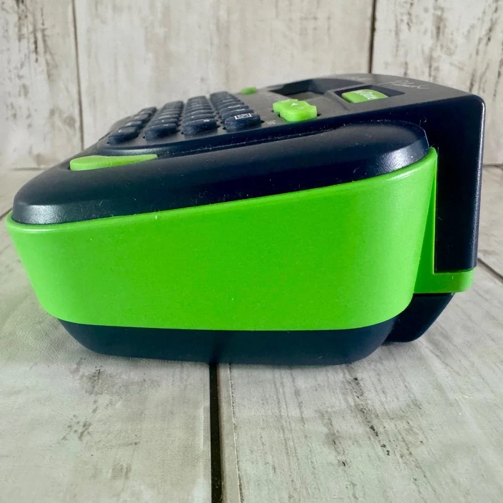 Brother P-touch PT-80 Electronic Labeling System Blue Green Handheld Label Maker
